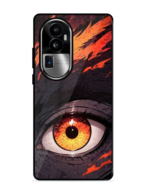 Inferno Gaze Glossy Soft Edge Case for Oppo Reno 10 Pro Plus (5G) Chachhi