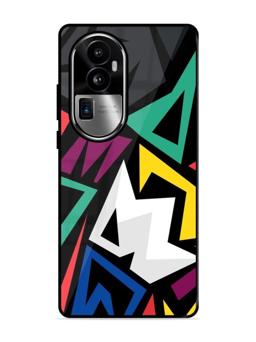 Chaotic Geometry Glossy Soft Edge Case for Oppo Reno 10 Pro Plus (5G) Chachhi