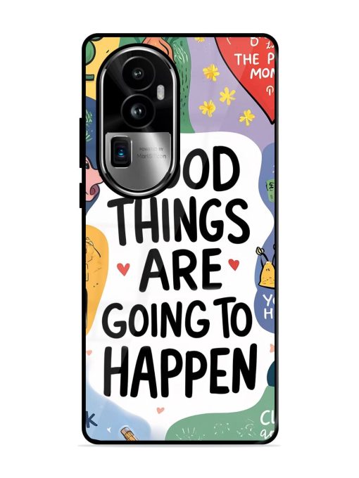 Uplifting Scribbles Glossy Soft Edge Case for Oppo Reno 10 Pro Plus (5G) Chachhi