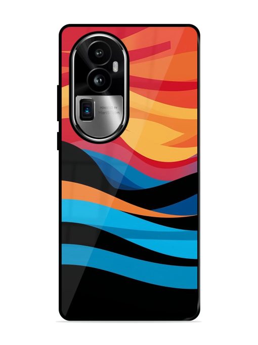 Blazing Currents Glossy Soft Edge Case for Oppo Reno 10 Pro Plus (5G) Chachhi