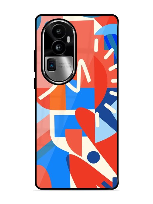 Abstract Harmony Glossy Soft Edge Case for Oppo Reno 10 Pro Plus (5G) Chachhi