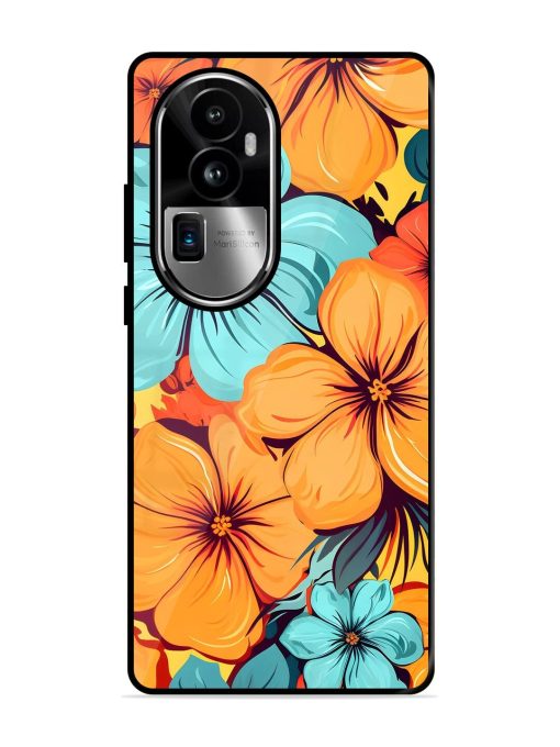 Tropical Bloom Glossy Soft Edge Case for Oppo Reno 10 Pro Plus (5G) Chachhi