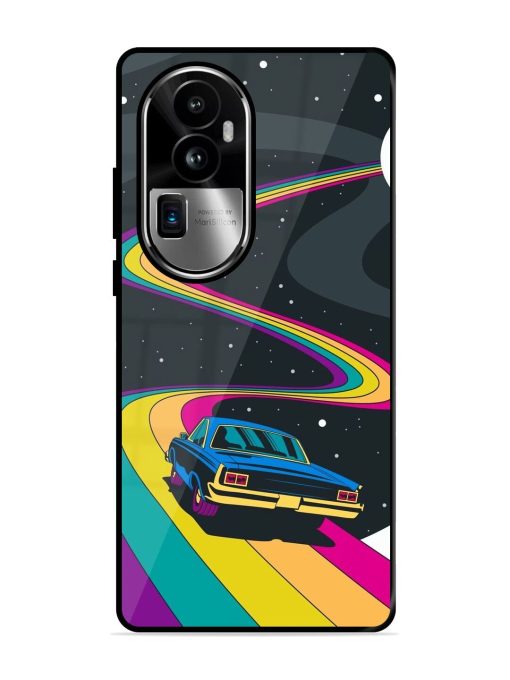 Rainbow Road Glossy Soft Edge Case for Oppo Reno 10 Pro Plus (5G) Chachhi