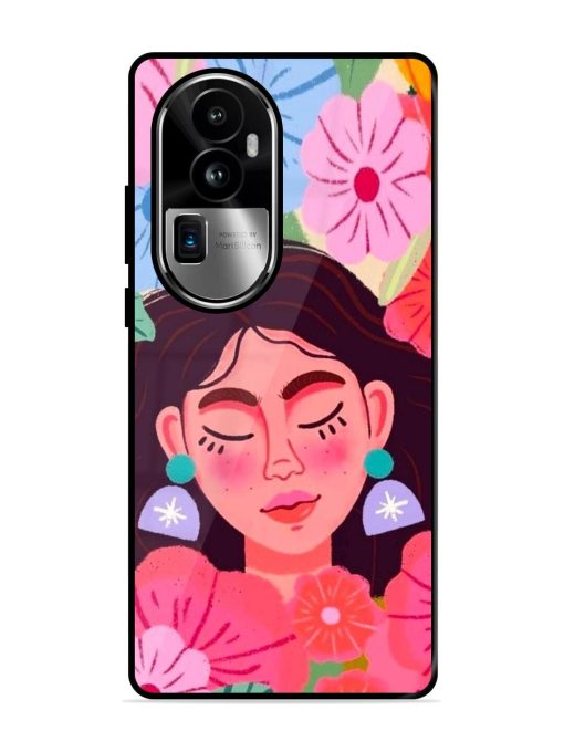 Blooming Serenity Glossy Soft Edge Case for Oppo Reno 10 Pro Plus (5G) Chachhi