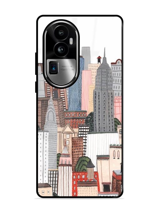 Cityscape Dreams Glossy Soft Edge Case for Oppo Reno 10 Pro Plus (5G) Chachhi