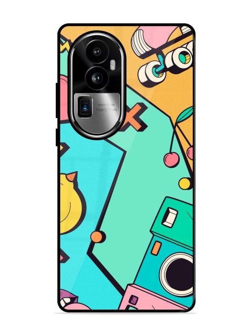 Retro Remix Glossy Soft Edge Case for Oppo Reno 10 Pro Plus (5G) Chachhi