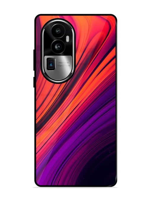 Crimson Curls Glossy Soft Edge Case for Oppo Reno 10 Pro Plus (5G) Chachhi