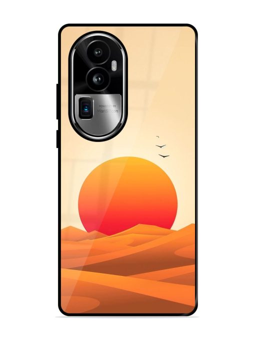 Desert Sunset Glossy Soft Edge Case for Oppo Reno 10 Pro Plus (5G) Chachhi