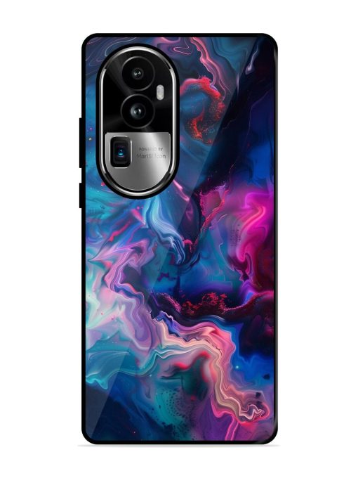 Cosmic Swirl Glossy Soft Edge Case for Oppo Reno 10 Pro Plus (5G) Chachhi