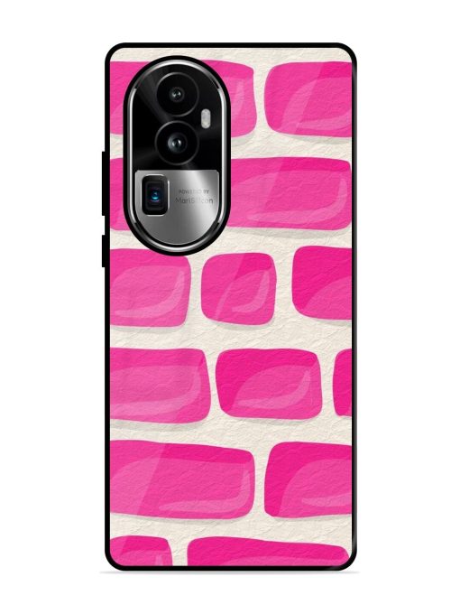 Pink Brick Wall Glossy Soft Edge Case for Oppo Reno 10 Pro Plus (5G)