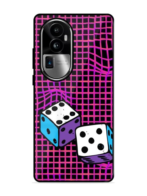 Glitched Dice Glossy Soft Edge Case for Oppo Reno 10 Pro Plus (5G) Chachhi