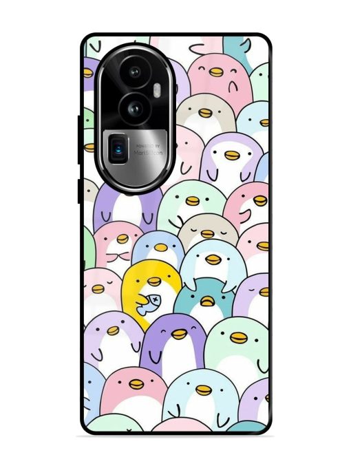 Penguin Party Glossy Soft Edge Case for Oppo Reno 10 Pro Plus (5G) Chachhi