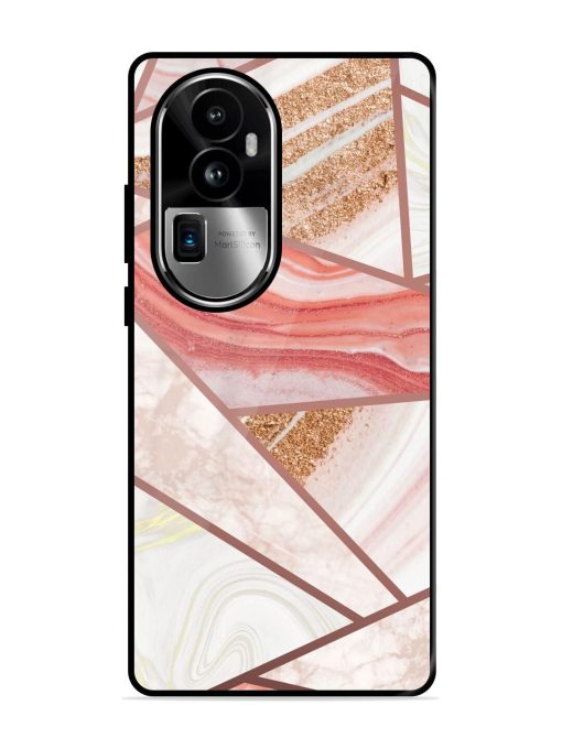 Rosy Mosaic Glossy Soft Edge Case for Oppo Reno 10 Pro Plus (5G) Chachhi