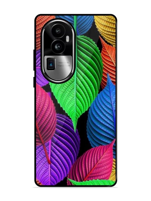 Rainbow Leaf Symphony Glossy Soft Edge Case for Oppo Reno 10 Pro Plus (5G) Chachhi