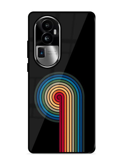 Rainbow Ripple Glossy Soft Edge Case for Oppo Reno 10 Pro Plus (5G) Chachhi