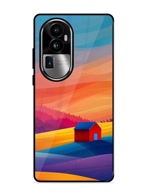 Sunset Solitude Glossy Soft Edge Case for Oppo Reno 10 Pro Plus (5G) Chachhi