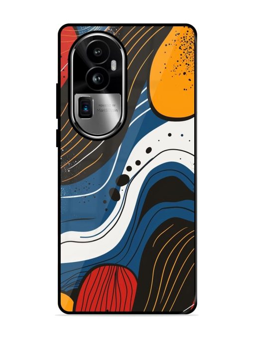 Abstract Expression Glossy Soft Edge Case for Oppo Reno 10 Pro Plus (5G) Chachhi