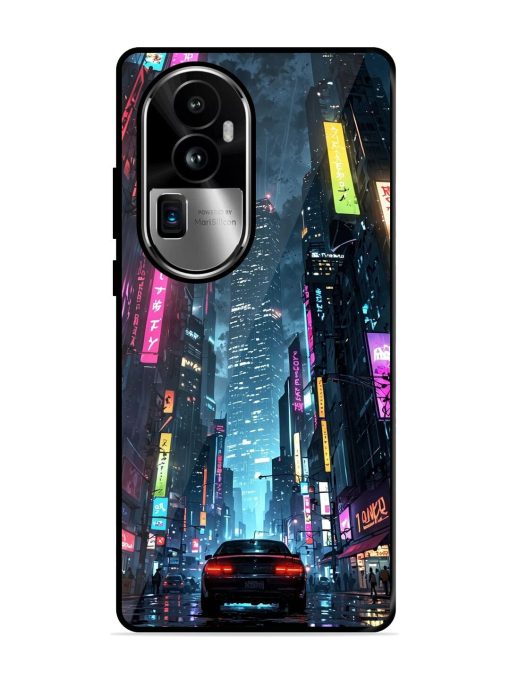 Neon Nightscape Glossy Soft Edge Case for Oppo Reno 10 Pro Plus (5G) Chachhi