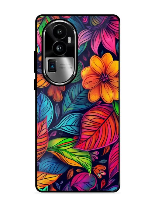 Rainbow Of Blooms Glossy Soft Edge Case for Oppo Reno 10 Pro Plus (5G) Chachhi