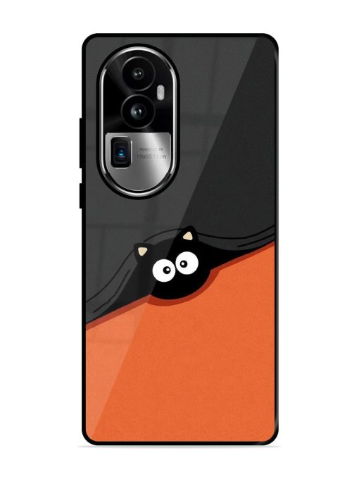 Peek-A-Boo Kitty Glossy Soft Edge Case for Oppo Reno 10 Pro Plus (5G)