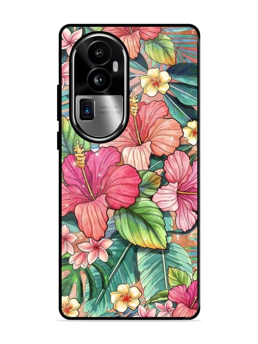 Tropical Tapestry Glossy Soft Edge Case for Oppo Reno 10 Pro Plus (5G) Chachhi