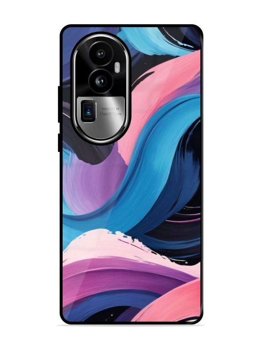 Whimsical Waves Glossy Soft Edge Case for Oppo Reno 10 Pro Plus (5G) Chachhi