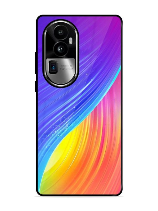 Neon Swirl Glossy Soft Edge Case for Oppo Reno 10 Pro Plus (5G) Chachhi