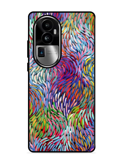 Vibrant Waves Glossy Soft Edge Case for Oppo Reno 10 Pro Plus (5G) Chachhi