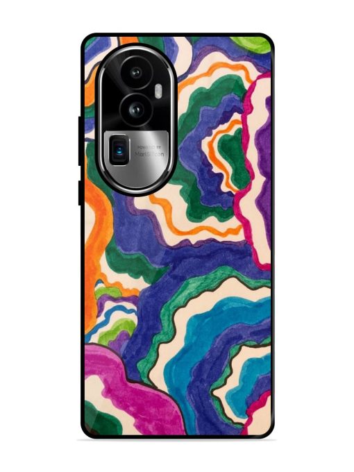 Wavy Wonder Glossy Soft Edge Case for Oppo Reno 10 Pro Plus (5G) Chachhi