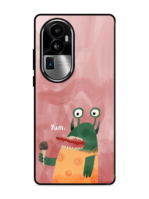 Hungry Monster Glossy Soft Edge Case for Oppo Reno 10 Pro Plus (5G) Chachhi