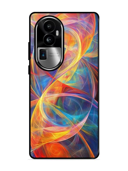 Cosmic Currents Glossy Soft Edge Case for Oppo Reno 10 Pro Plus (5G) Chachhi