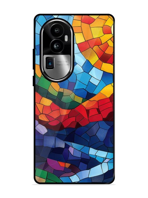 Mosaic Sunset Glossy Soft Edge Case for Oppo Reno 10 Pro Plus (5G) Chachhi