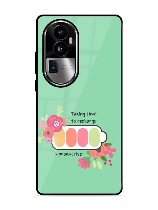 Recharge And Bloom Glossy Soft Edge Case for Oppo Reno 10 Pro Plus (5G) Chachhi