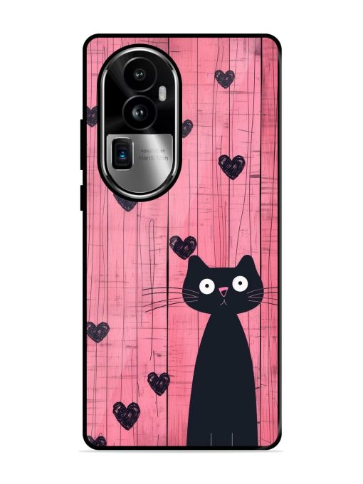 Feline Valentine'S Day Glossy Soft Edge Case for Oppo Reno 10 Pro Plus (5G) Chachhi