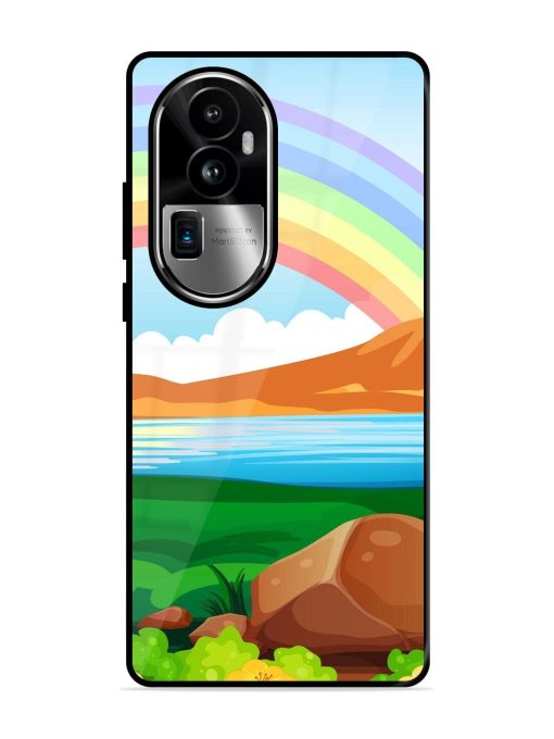 Rainbow Over The Lake Glossy Soft Edge Case for Oppo Reno 10 Pro Plus (5G) Chachhi