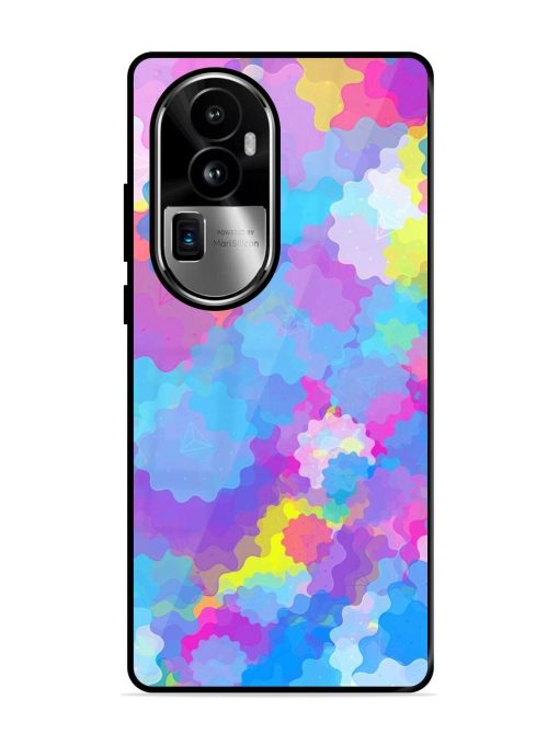 Psychedelic Cloud Burst Glossy Soft Edge Case for Oppo Reno 10 Pro Plus (5G) Chachhi