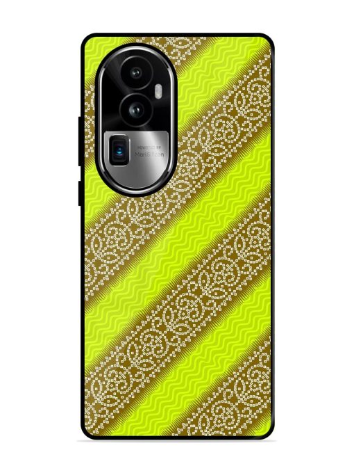 Golden Bandana Bliss Glossy Soft Edge Case for Oppo Reno 10 Pro Plus (5G) Chachhi