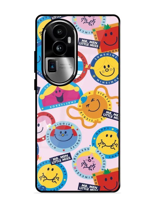 Whimsical Mr. Men & Little Miss Glossy Soft Edge Case for Oppo Reno 10 Pro Plus (5G) Chachhi