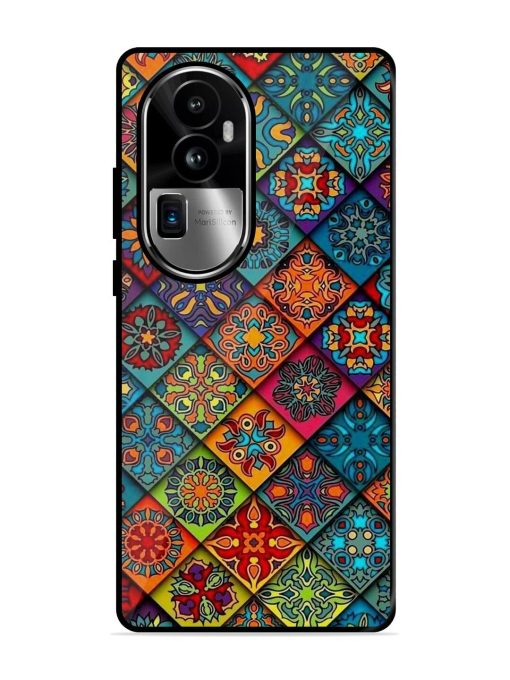 Patchwork Mandala Mosaic Glossy Soft Edge Case for Oppo Reno 10 Pro Plus (5G) Chachhi