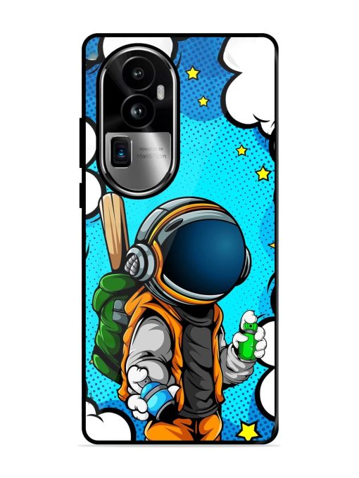 Space Graffiti Artist Glossy Soft Edge Case for Oppo Reno 10 Pro Plus (5G) Chachhi