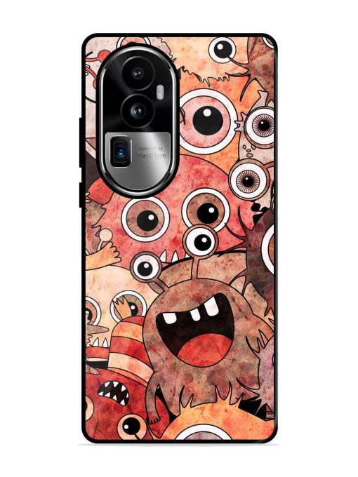 Monster Mash Glossy Soft Edge Case for Oppo Reno 10 Pro Plus (5G) Chachhi