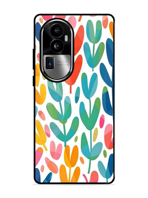 Rainbow Of Blooms Glossy Soft Edge Case for Oppo Reno 10 Pro Plus (5G) Chachhi