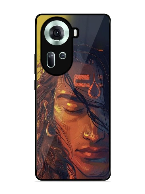 Tranquil Shiva Glossy Soft Edge Case for Oppo Reno 11 (5G) Chachhi