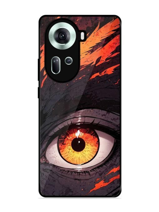 Inferno Gaze Glossy Soft Edge Case for Oppo Reno 11 (5G) Chachhi