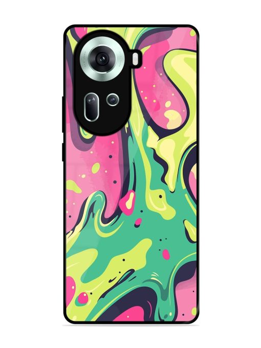 Gooey Grooves Glossy Soft Edge Case for Oppo Reno 11 (5G) Chachhi