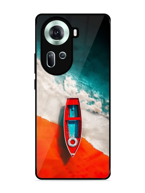 Crimson Tide Glossy Soft Edge Case for Oppo Reno 11 (5G) Chachhi