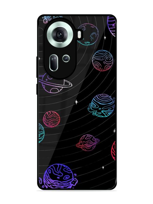 Cosmic Ballet Glossy Soft Edge Case for Oppo Reno 11 (5G) Chachhi