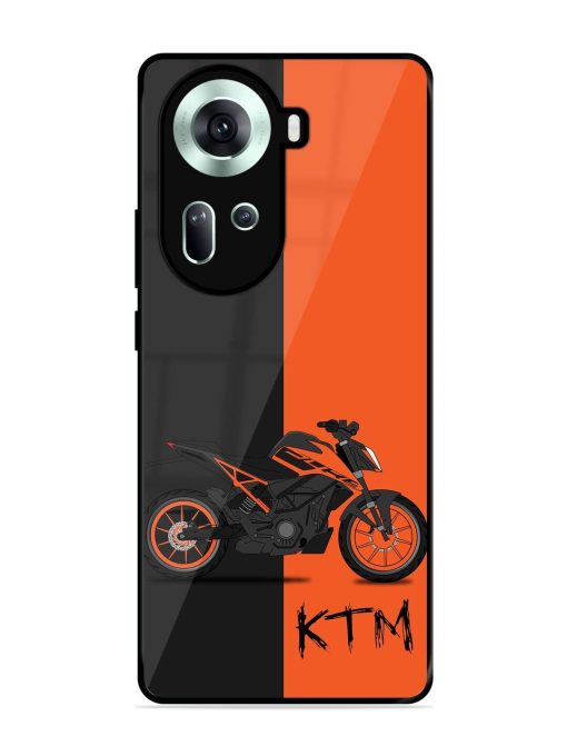 Orange Beast Glossy Soft Edge Case for Oppo Reno 11 (5G) Chachhi