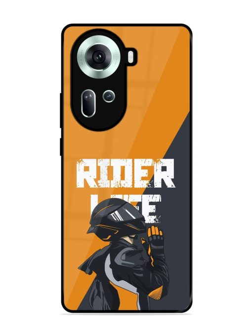 Ride Never Ends Glossy Soft Edge Case for Oppo Reno 11 (5G)