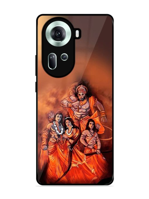 Sita Ram Glossy Soft Edge Case for Oppo Reno 11 (5G) Chachhi